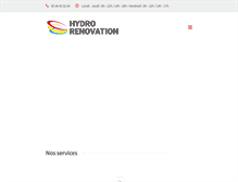 Tablet Screenshot of hydro-renovation.com